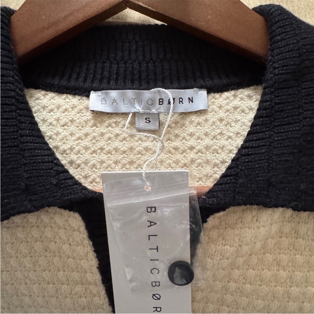 Baltic Born Black and Cream Midi Dress - Picture 5 of 6